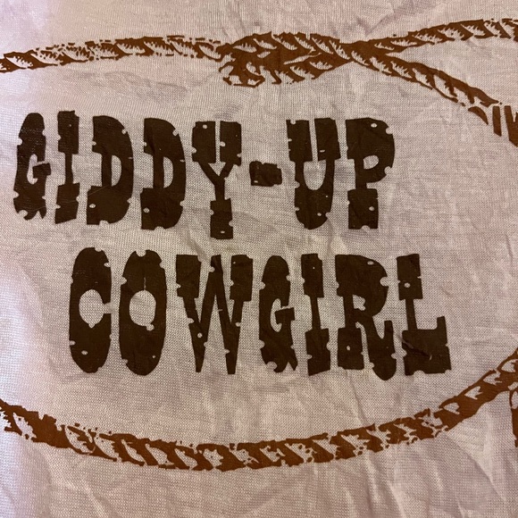 Pink giddy-up cowgirl shirt - Picture 3 of 5